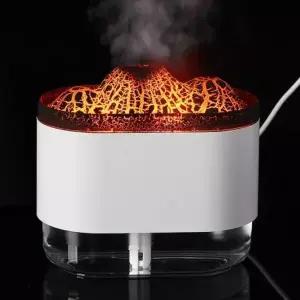 탁상용 미니가습기 화산 소형가습기 300ml 무드등 (WFH6OLQ)