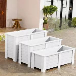 야외 칸막이 정원 조경 인테리어 베란다 공원 차단막 원목 그루