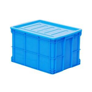 뚜껑있는 플라스틱 물류 상자 창고 / 45x33 5x21cm pp 박스 사각통 두꺼운 뚜껑