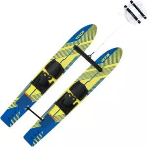 VEVOR 수상 스키 조절 가능한 말굽 바인딩과 패딩 처리된 리어 토 플레이트가 있는 성인 최대 300파운드의