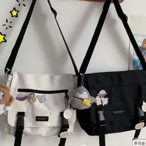 남녀공용 크로스 백 데일리 학생 대학생 남녀공용 메신저 백 직장인 캔버스 캐주얼 여성 여자 가방 교복