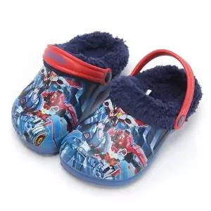 터닝메카드 프린트 방한샌들 샌들 털 방한 유아동 실내화 겨울