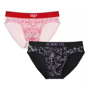 예스 2종택1스프링 플라워 하트 PN망 아웃밴드 남성 브리프YSMPZ313