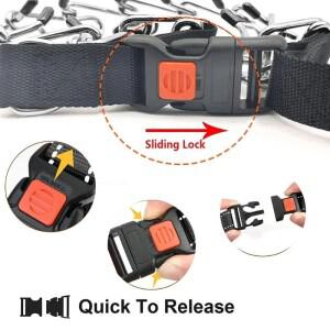 릴리스 버클  나일론 커버가  개 훈련 칼라 프롱 애완견 스파이크 핀치