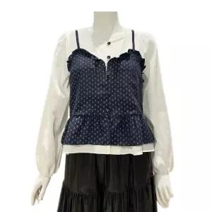 [롯데백화점]나인스텝 잔꽃뷔스티에 블라우스N26NS6107