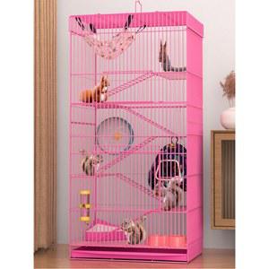 친칠라 바퀴 동물 하늘다람쥐 피그미다람쥐사육장 600모델 룽냥 2층 키우기 블랙 A형