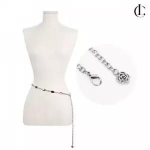 벨트 고리 골프 큐빅 원피스 여성 실버 LTG WFLR57W