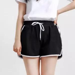 2줄 우먼 캐주얼 쇼츠 스트랩 보텀 수면복숏팬츠 3부 숏팬츠 (WFKK3JJ)