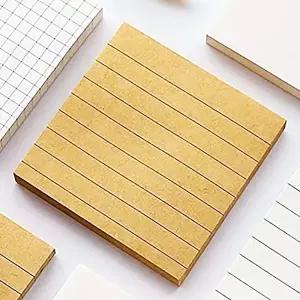 무지 크라프트 메모지 접착 유선 (KYR-WFGW4X0)