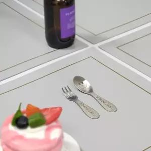 PVC 양면 테이블 매트 그린그레이 식탁매트 다이닝 테