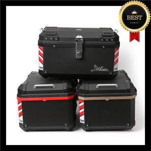 68L 오토바이 뒷 트렁크 알루미늄 합금 수하물 케이스 퀵 릴리스 테일 스토리지 박스 방수 및 충격