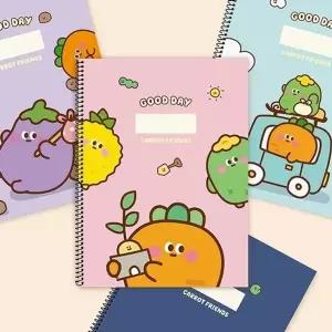 핑크풋 노트 필기 공책 유선 스프링 노트 연습장 랜덤 (KYR-WC52E04)