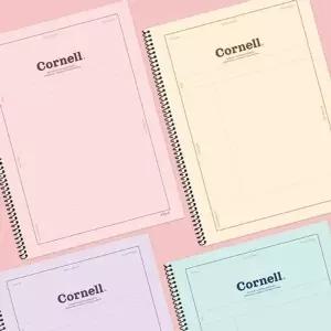 핑크풋 노트 필기 공책 스프링 코넬 노트 연습장 랜덤 (KYR-WC52E03)