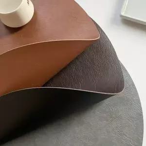 원형 식탁 매트 2p 오염 방지 패드 식탁보 코스터 세트