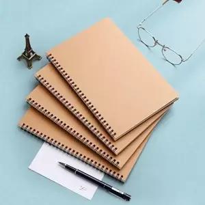 유선 모눈 종이 크라프트 스프링 줄 노트 A5 (KYR-WDBA86F)