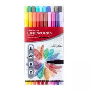 고품질 화인라이너 0.3mm 20색 아트펜 컬러마커 학생용 필기구 포함 (WFKL2PQ)