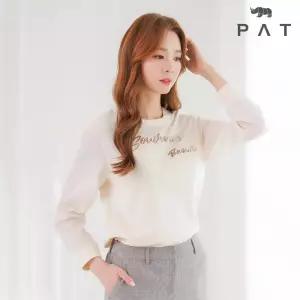 [PAT 여성] 우븐믹스 라운드 티블라우스_1I25304