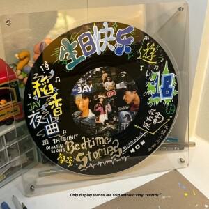 비닐 레코드  프레임 아크릴 7-5 인치 앨범 보관 상자 컬렉션 투명 DIY 디스플레이 스탠드