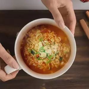 도자기 597GII04 요거트볼 손잡이그릇 손잡이볼 컵라면접시