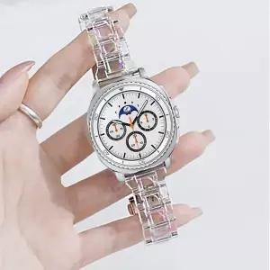 삼성 워치 8 40 44mm 8 클래식 코레아 스포츠 팔찌용 투명 스트랩 갤럭시 워치 울트라 1 2 47mm 손목 밴드