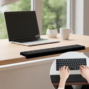 엣지 프로텍터가 있는 키보드 컴퓨터 패드 책상 손목 키보드를 커버 쿠션 노트북용 위한 9CM 23 게임 6인치 받침대 메모리 인체 사무실 지지대 59 공학적 부드러운 모양