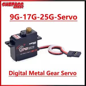 호환  Surpass Hobby S009M 9G S0017M 17G 25G 메탈플라스틱 기어 디지털 서보 RC 자동차 비행기 로봇 보트