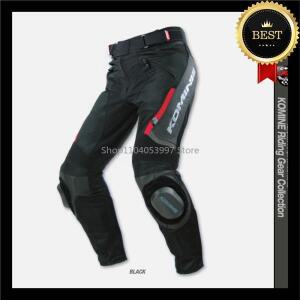 PK717 여름 스타일 메쉬 패브릭 가죽 오토바이 레이싱 바지