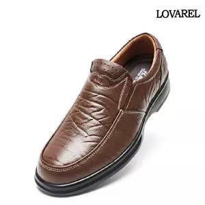 [로바렐]소가죽 남성 키높이로퍼 생활방수