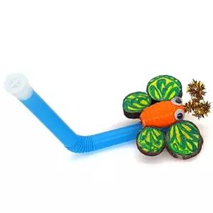 어린이 쉬운 봄 나비 풀피리만들기5P 겨울방학 환자 간편한 선물