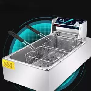 미니 2구 튀김기 전기 프라이어 테이블용 감자튀김