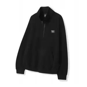 볼컴 스노우 앤 서프 하프 집업 맨투맨 블랙