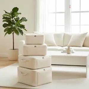 리빙스토리 이불정리함 옷 보관함 특대형 대용량 파우치 겨울 옥스포드 리빙박스