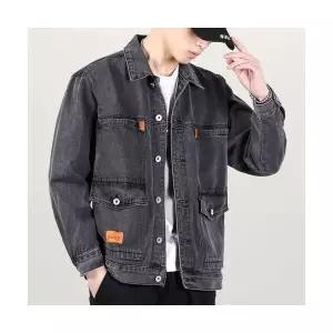 남자청자켓 가을 겨울 기모 데님 코트 청남방 내마모 작업복 트렌드 ible4