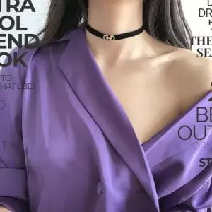 여성 2컬러 큐빅 포인트 더블D 패션목걸이 초커 초커 목줄 비즈목걸이 깃털목걸이