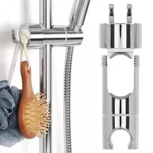 (상품선택 슬라이드바 후크샤워기행거)슬라이드바 후크샤워기행거 무타공거치대 샤워걸이 고정홀더 헤드교