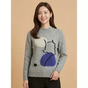 [조이너스]배색 그림 니트 JW23SL4001790A_P408560019