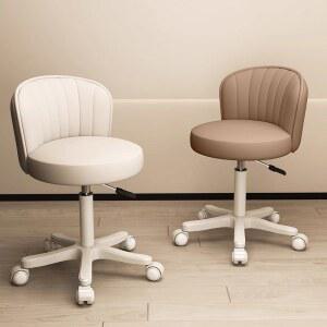 이동식 자형 낮은 의자 화장대 바퀴달린 회전 높은의자 등받이