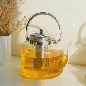 Boiling 내열유리 직화 주전자 티포트 5size 티팟 약탕기 열탕기 화주전자 보리차 대형