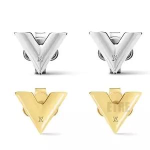 [LOUIS VUITTON]루이비통 귀걸이 여성용 에센셜 V 스터드 팔라듐 M63208