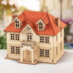 DIY 나무 조립 모형 건축 건물 만들기 미니 유럽풍저목재키트 물만들기 만들기놀이 저택만들기