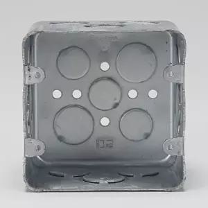 고품질 현대배관 철 매입BOX 사각 2개용 75MM 3구용 낱개판매 스위치박스 콘센트설비 콘센트설치 WFHVSA4