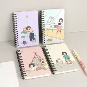 휴대용 스프링 유선 라인 수첩 노트 메모장 (KYR-WA66603)