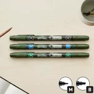 지워지는 양면 OHP 군대 수성펜 MB 12개입 3컬러