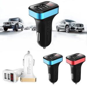 차량용 시가 라이터 충전기용 전압계 및 전류계 포함(USB 어댑터)