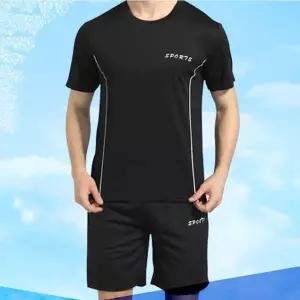 [에이치플러스몰]운동 헬스 실내복 반팔 반바지 세트 상하의