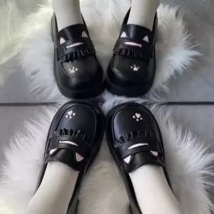 귀여운 고양이 야옹이 통굽로퍼 학생로퍼 5FW 로퍼 통굽로퍼 고양이로퍼 캐릭터로퍼