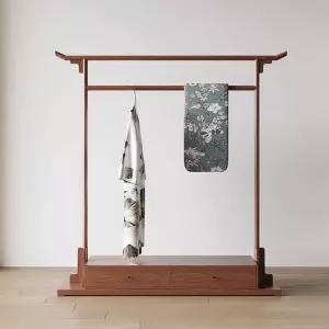 원목 옷걸이 엔틱 전통 핑크 빈티지 원룸 드레스룸