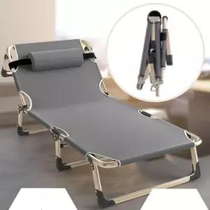 사무실 휴대용 간이침대 접이식 등받이 야전침대 낮잠용 침대