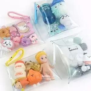 파우치 인기 핑크풋 화장품 악세사리 감성 가방 투명-WFHXV1R