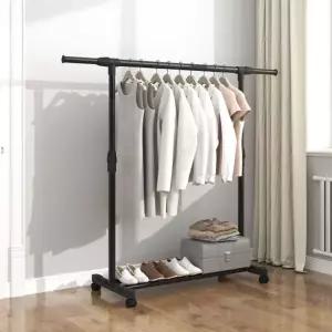 이동식 선반 길이조절 스탠드 행거 트롤리 추천 인기템 행거 철제 수납 옷걸이 튼튼한